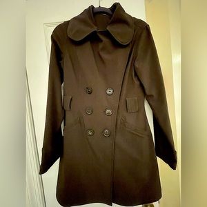 Lululemon Brown Herringbone Lined Trench Coat